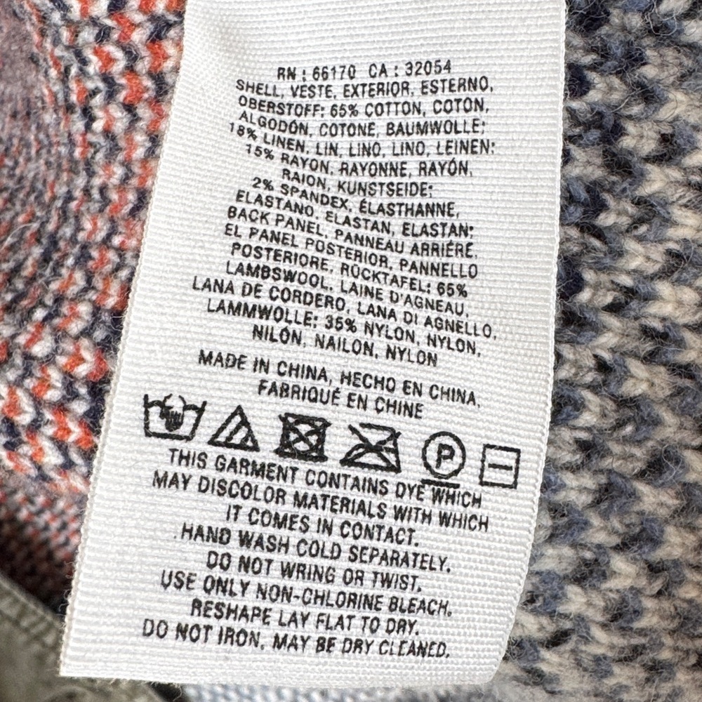 Anthropologie Jacket with Knit Wool Pattern Back Size M - Picture 7 of 11